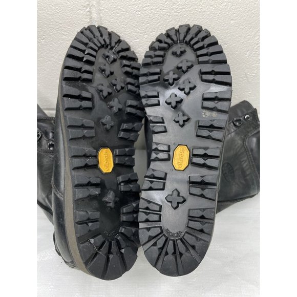 Matterhorn Men's Black Leather Waterproof Vibram Sole Steel Toed Work Boots Sz 9 - Picture 3 of 6